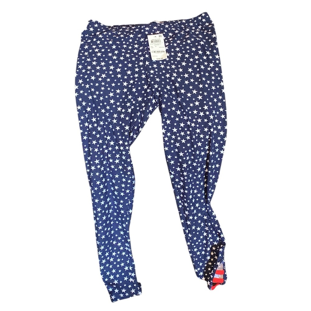Epic Threads Americana Dark Blue Star Print Leggings